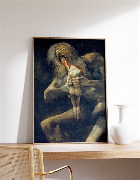 Francisco Goya Saturn Devouring His Son 1823 Gothic - Etsy