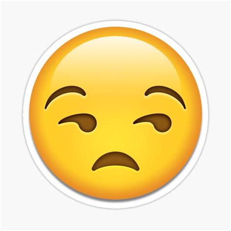 Unamused Face Emoji Stickers | Redbubble