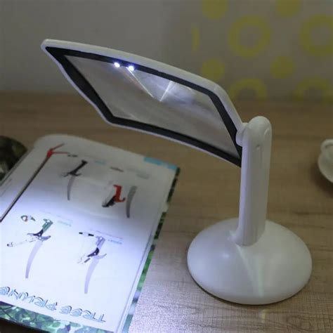 3X LED Screen Page Magnifier Brighter Reading Viewer Screen Hands Free ...