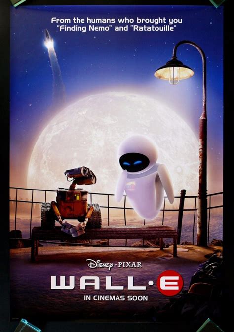 WALL E CineMasterpieces ORIGINAL MOVIE POSTER 2008 DISNEY PIXAR WALLE ...