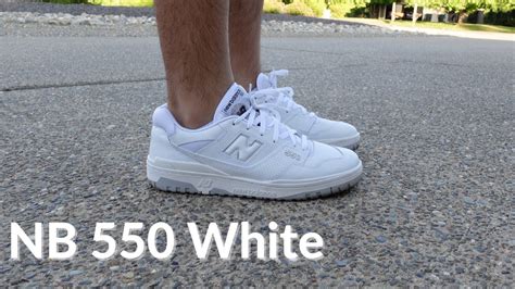 New Balance 550 White Review + On Feet | Best White Sneaker? - YouTube