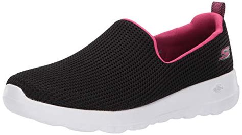 Skechers - Skechers Women's GO Walk JOY-15637 Sneaker Black/hot Pink 7 ...