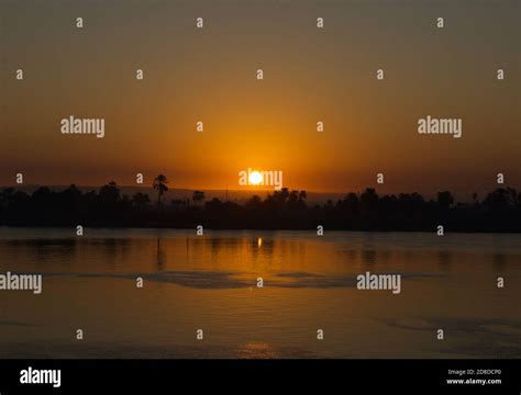 Sunset in The Nile River, Egypt Stock Photo - Alamy