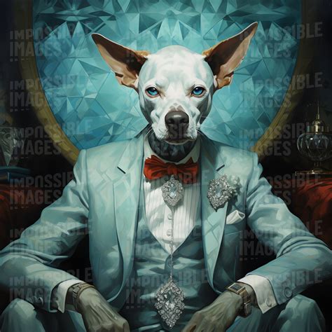 Anthropomorphic dog wearing a flamboyant suit - Impossible Images ...