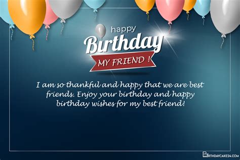 Best Friends Happy Birthday Card Maker Online Free