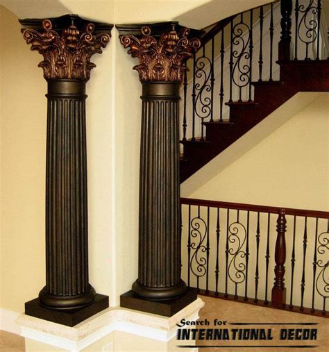 decorative columns, stylish element in modern interior - Girl's Room ...