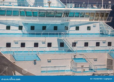 Cruise ship deck view stock photo. Image of ship, beautiful - 176248708