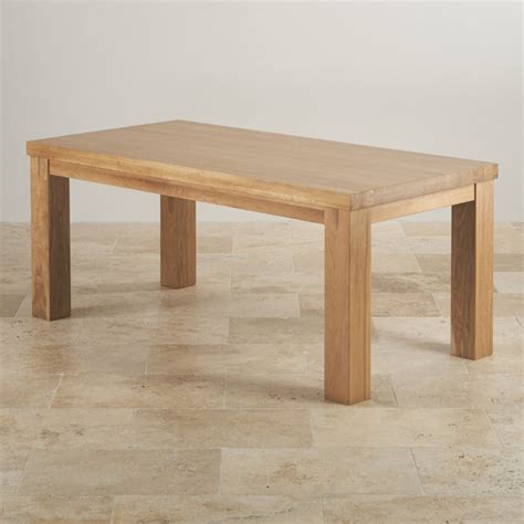 Contemporary Chunky 6ft Dining Table in Natural Oak