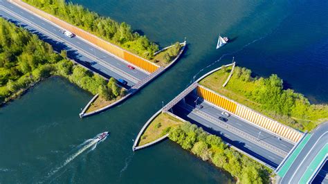 The Dutch Aqueduct That Allows Cars To Travel Underwater... Sort Of