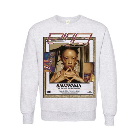 Rina Sawayama / Sawayama / Grey Crew Sweatshirt – sound-merch.com.au