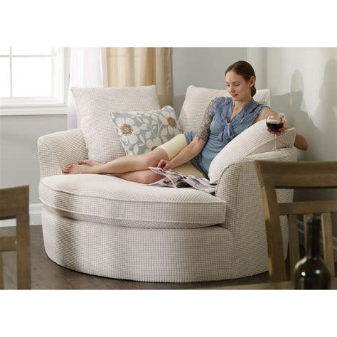 Perfect in corners, this oversized round nest chair features ample ...