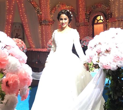 Hina Khan Stuns in Wedding Dress - Arabia Weddings