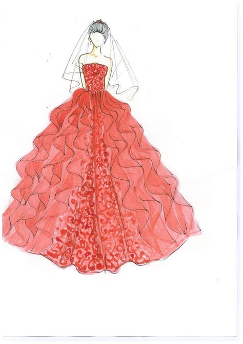 Pin on Wedding gown sketch