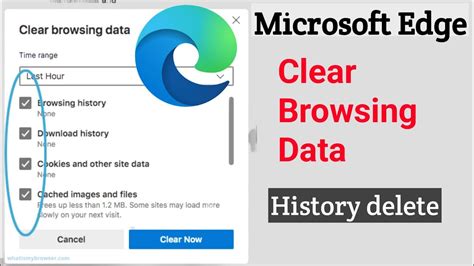 How To Clear Browsing Data In Microsoft Edge | Clear Browsing Data ...