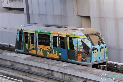 Changi Airport Skytrain (Single-car) in a SG50 commemorative livery ...