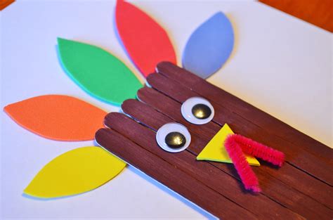 Thanksgiving Turkey Craft Sticks Craft for Kids