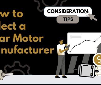 4 DC Motor & DC Gear Motor Selection Tips