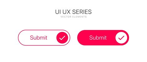 Submit button for UI UX, mobile application, presentation. Hand click ...