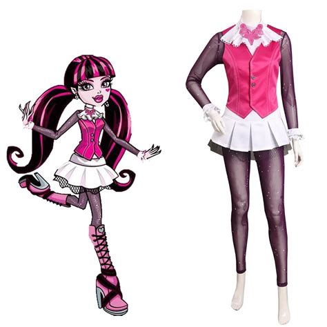 Monster Cos High Draculaura Cosplay Costume Outfits Halloween Carnival ...