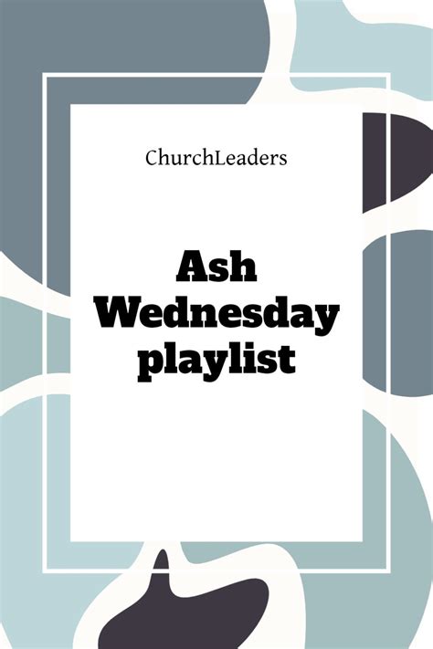 Andy Squyres: My Ash Wednesday Playlist