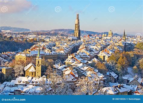 Bern in winter stock photo. Image of city, capital, european - 28218226