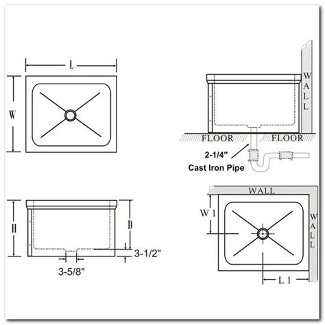 Floor Mounted Mop Sink Dimensions - Sink And Faucet : Home Decorating ...