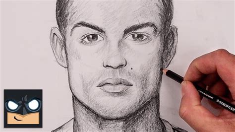 How To Draw Cristiano Ronaldo | Sketch Tutorial - YouTube