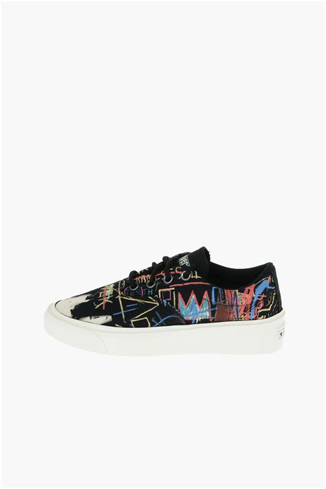 Converse JEAN-MICHEL BASQUIAT Graffiti Effect Low-Top Sneakers with ...