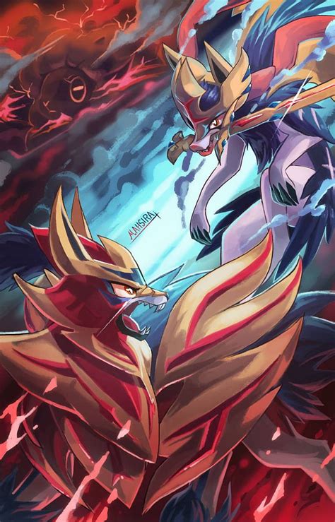 Zacian and Zamazenta by TheSpawner97, pokemon zacian HD phone wallpaper ...