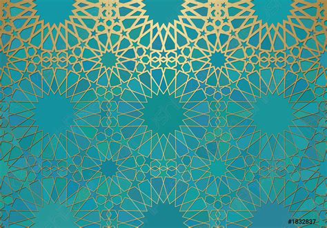 Abstract background with islamic ornament, arabic geometric texture ...