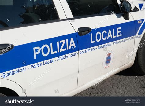 Police Car On Streets Italian City Stock Photo 1305185656 | Shutterstock