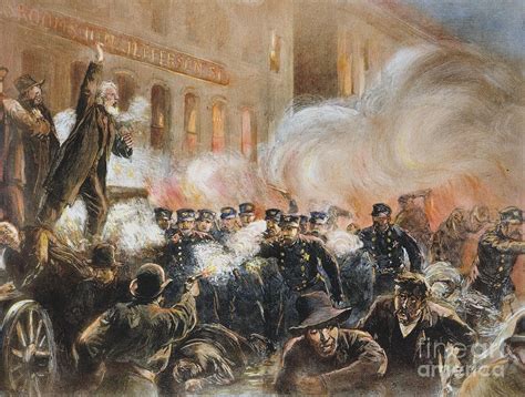 The Haymarket Riot, 1886 by Granger