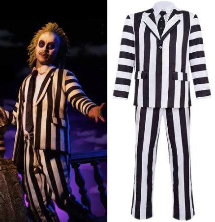 Beetlejuice Cos Costume Michael Keaton Cosplay Clothing | Beetlejuice ...