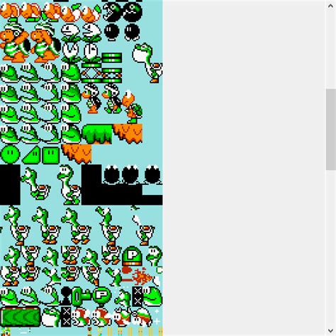 SMW Beta Sprite sheet | Beta Yoshi | Know Your Meme