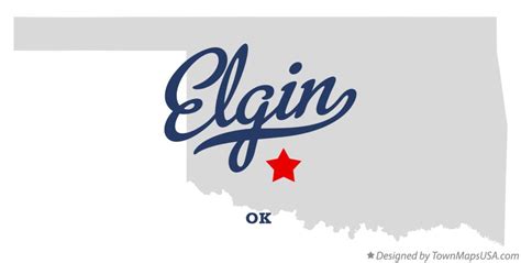 Map of Elgin, OK, Oklahoma