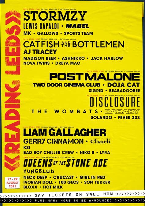 Reading & Leeds 2021 add more names and announce day splits and day tickets