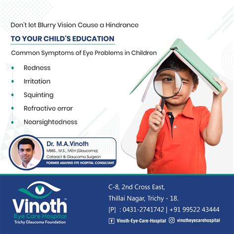 pediatric eye doctors near me Vinoth eye care prov