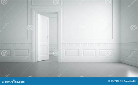 Empty White Room Interior Background Stock Photo | CartoonDealer.com ...