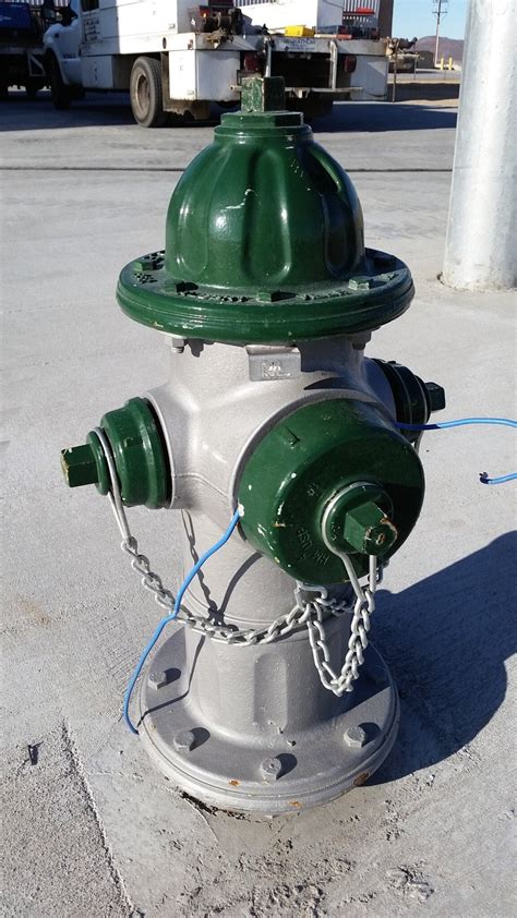 This Fire Hydrant is painted Gray and Green. : r/mildlyinteresting