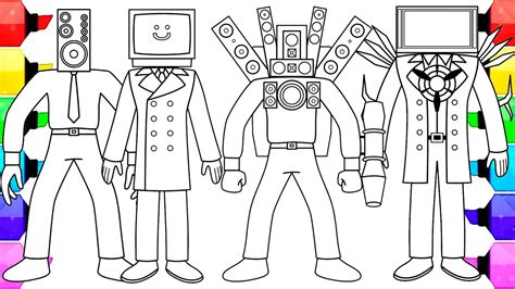 Skibidi Toilet Titan Tv Man Vs Titan Speakerman Coloring Pages ...