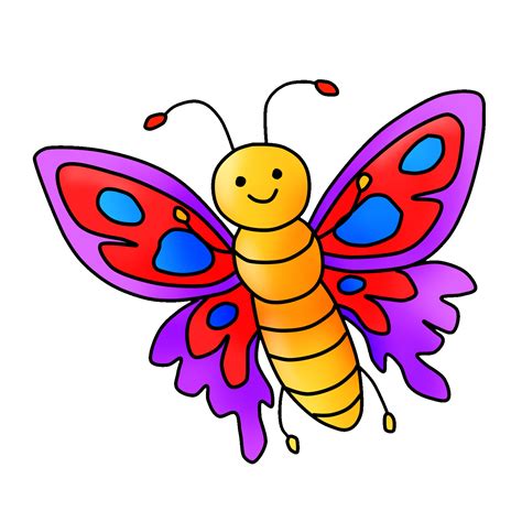 Free Butterfly Clipart Digital Graphic Download | Clipart 4 School