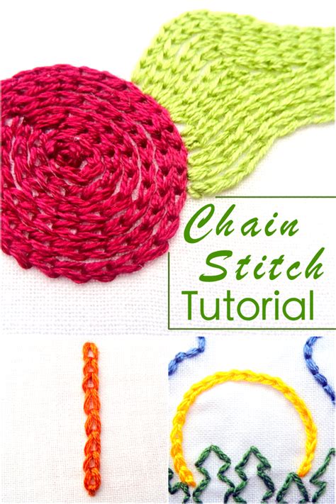 Chain Stitch Tutorial - Wandering Threads Embroidery