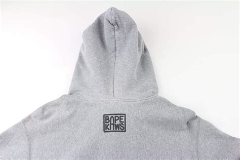 Bape x Kaws Milo Fullzip Hoodie Grey | SaruGeneral