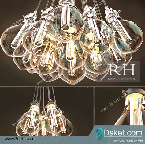 Free Download Ceiling Light 3D Model Đèn Trần 079 - Download 3D Model ...