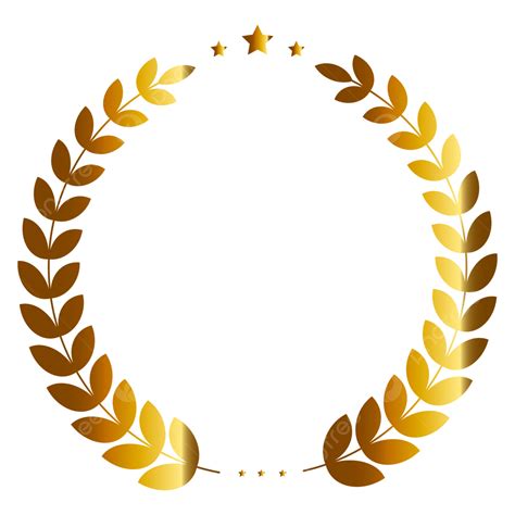 Golden Laurel Wreath With Gold Leaf For The Winner And Champion, Laurel ...