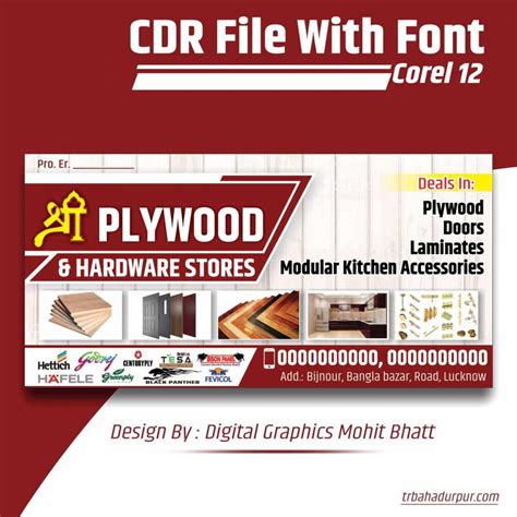 Hardware Shop Banner Design CDR File