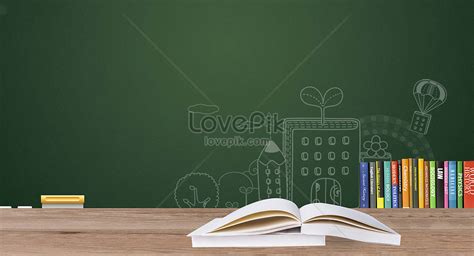 Blackboard book education background creative image_picture free ...