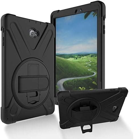 Samsung Galaxy Tab A 10.1 2016 Case Heavy Duty Shockproof Case Black ...