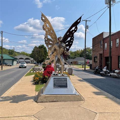 Mothman Statue – Point Pleasant, West Virginia - Atlas Obscura