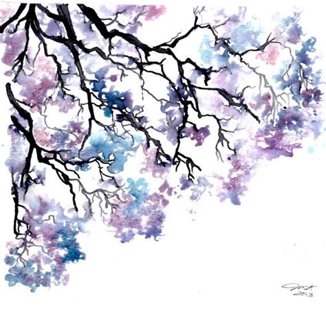 Meet me under the jacaranda tree, #watercolor by Jessica Durrant # ...